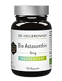 Dr. Heilbronner Bio Astaxanthin 8mg - hochdosiert - 30 Kapseln in der Glasflasche - Vegan