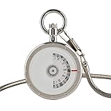 ROSG Taschenuhr Taschenuhr, einzigartige kreative Herren-weiße Quarz-Taschenuhren mit Ketten-Taschenuhr mit Ketten-Quarz-Taschenuhr