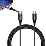 Voiakiu Molliges Kabel, 100 W magnetisches USB-Ladegerät, Magnetisches Typ-C-Kabel, Schnellladekabel, 20 Gbit/s Datenübertragung für HD-Videos, Filme, Musik, Bilder