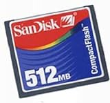 SanDisk Compact Flash (CF) Speicherkarte 512 MB