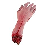 Realistische blutrünstige Latex-Hand mit Arm; gruselige K?rperteile, für Halloween, für Partys, drinnen und drau?en, Requisite und Dekoration für Kostümspiele, von BeautyLife?