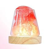 ZQXCU Himalaya Salzlampe Teelicht Salzkristalllampe Diffuser Salzkristall-Lampe Salzstein Kristall Lampe für Schreibtisch, Zuhause