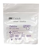 Intraorale Elastics DEBBIE, kieferorthopädische Gummis Heavy 6oz /170,1g (1/8' 3,2mm)