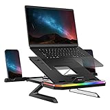 llano Laptop Ständer, Ergonomisch Laptop Riser, Multi-Angle Verstellbar Notebook Ständer, kompatibel für Laptops (10-15.6Zoll) einschließlich MacBook Pro/Air, Surface, Samsung, HP, iPad