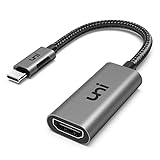 uni USB C auf HDMI Adapter [4K@60Hz], USB Typ C zu HDMI Adapter [Thunderbolt 3 kompatibel] für MacBook Pro 2021/2020/2019, MacBook Air, iPad Pro, Samsung S10, Surface Book 2 usw. Grau, UNICHDMIF01