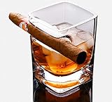 Das Zigarren-Whiskyglas ist ein Altmodisches Whiskyglas Mit Eingebautem Luftbefeuchter. Geeignet für Whisky, Scotch Whisky, Bier, Wein, Spirituosen (A)