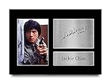 HWC Trading Jackie Chan A4 Ungerahmt Signiert Gedruckt Autogramme Bild Druck-Fotoanzeige Geschenk Für Martial Arts Police Story F