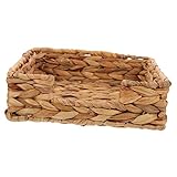 Garneck Runder Gewebter Aufbewahrungskorb Für Servietten Dekorativer Tissue Organizer Für Den Schreibtisch Handgefertigte Tischdeko Im Vintage Look 22x22x7cm Ideal Für S