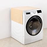 SWISSELITE Abdeckung für Waschmaschine und Trockner, Abdeckung für Waschmaschine, Kühlschrank-Staubschutz mit 12 seitlichen Aufbewahrungstaschen für Zuhause und Küche