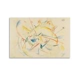 JAHER Abstrakte Kunst Nr. 5 von Wassily Kandinsky Kunstposter Wandkunst Schrollbild Malerei Bild Wohnzimmer Dekor Zuhause 40 x 60 cm