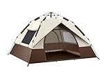 DANOAH Zelte Outdoor-Campingzelt Automatische Personen Pop-Up-Zelt Windows Gutes Ultraleicht-Zelt for Angeln (Color : Cheese Color 1)