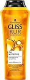Gliss Kur Shampoo Oil Nutritive (250 ml), Haarshampoo bietet intensive Nährpflege für strohiges, strapaziertes Haar, Pflegeshampoo verleiht gesunden Glanz