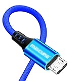 YIAAN Aufladekabel Android-Ladekabel Micro-USB-Kabel USB-Ladekabel USB zum Micro-USB-Kabel für das Mikroschnittstellengerät Stabil Beständig (Color : Blue, Größe : 3m)