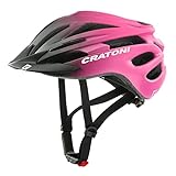 Cratoni Unisex – Erwachsene Pacer Jr Helmet, Schwarz/Pink Matt, S