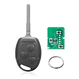 3 Tasten Autoschlüssel Fernbedienung für Ford Mondeo Focus Fiesta C Max S Max Galaxy (433MHz 4D63 Chip KR55WK47899) (4D63)