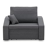 Sofini Sessel Vertico 80 - Klappsessel mit Schlaffunktion - für Wohnzimmer, Schlafzimmer oder Kinderzimmer Schlafsessel (Malmo New 95)