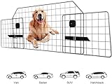 Sailnovo Auto Hundegitter Zum Transport für Hund, Kofferraum Trenngitter für Hunde, Kopfstützen Befestigung Auto Schutzgitter Hundetrenngitter, Verstellbare Kofferraumschutz Gitter Gepäcknetz