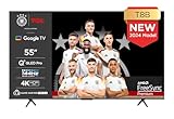 TCL 55T8B 55-Zoll QLED Pro 144Hz Onkyo Gaming Fernseher, 4K UHD, HDR Pro, Google TV (Dolby Vision IQ & Atmos, Motion Clarity, Freihändige Sprachsteureung, Kompatibel mit Google Assistant & Alexa)