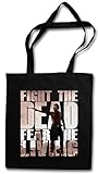 Urban Backwoods Fight The Dead Fear The Living II Hipster Bag Beutel Stofftasche Einkaufstasche