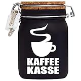 Spardose Kaffeekasse Geld Geschenk Idee Schwarz L