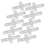 Verbindungsplatte aus Stahl-Aluminium-Profilen Verbindungsplatte vom Typ L für LCD-Anzeigehalterungen für Arbeitstische am Fließband(20 cross plate)