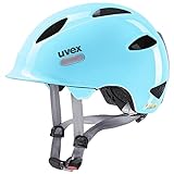 uvex oyo - leichter Fahrradhelm für Kinder - individuelle Größenanpassung - erweiterbar mit LED-Licht - cloud blue - grey - 50-54 cm