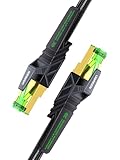 UGREEN Cat 8 Gaming LAN Kabel 40Gbps Superschnell Anti-Interferenz Netzwerkkabel Ethernet Kabel kompatibel mit PS5/4, Steam Deck, ROG Ally, Xbox, Switch, Router, PC usw