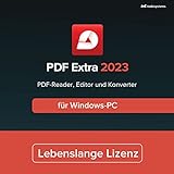 PDF Extra 2023 – Professioneller PDF Editor – Lebenslange Lizenz – Bearbeiten, Schützen, Kommentieren, Konvertieren, Ausfüllen und Signieren von PDFs für 1 Windows PC
