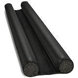 com-four® Zugluftstopper für die Tür - Türbodendichtung - Luftzugstopper mit Doppeldichtung - Schutz vor Luftzug und Lärm - 86 cm (001 Stück)