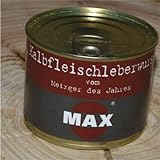 Max-Metzger Leberwurst mit Kalbfleisch 2 x (200g )-Ringpull-Dose vom besten Metzger des Jahres