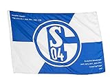 FC Schalke 04 Hissfahne/Hissflagge Erfolge 150x100 cm (Fahne) (2 Ösen)