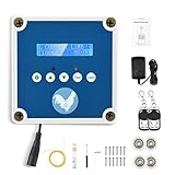 Automatische Hühnertür Hühnerklappe,Aomdom Automatic Chicken Coop Door wasserdichte Hühnerstall Türöffner with Lichtsensor & Timer Netzbetrieb oder Batterie für sichere Hühnerhaltung Kontrollk