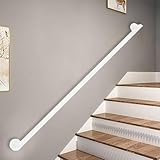Handlauf für Treppen, Wandmontage, Sicherheits-Stützschiene für ältere Menschen und Kinder, Innen- und Außenbereich, komplettes Set (210 cm)
