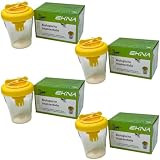 EKNA 4 Wespenfallen für draussen - Biologische Wespen Falle - Wasp Trap - Wespenfalle groß - Wespenabwehr Terrasse, Garten, Balkon uvw. - Effektive & humane Insektenbekämpfung! (4er-Set)
