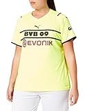 Puma T-Shirt BVB Cup Shirt Replica W w/Sponsor, Farbe: Safety Yellow-puma Black, Size L