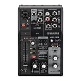 Yamaha AG03MK2 Black 6-Kanal Live Streaming Loopback Mixer/USB Interface mit Steinberg Software S