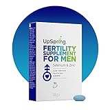 UpSpring Fruchtbarkeitszusatz für Männer, enthält Ginseng, Fruitflow®, Vitamine D, C, E, A, Selen und Zink, 15 Tabletten