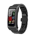 LMGKS AI Voice Call Sportfunktion Smart Watch 2021 New K12 Smart Armband Bluetooth Headset für Android und iOS (A)