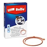 Elanco Bolfo Zecken- und Flohhalsband für kleine Hunde & Katzen – Zeckenhalsband für langanhaltenden Zecken- und Flohschutz – Floh- & Zeckenmittel für Katzen und Hunde in Puderform auf dem Halsb
