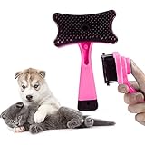 Hundebürste Hundebürste Katzenbürste Klebrige Perle Massage Katzenkamm Haustier Selbstreinigende Nadelkamm Saubere Tierhaare One Key Bürste