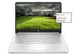 HP 2021 Neueste 14 Zoll HD Laptop leicht, AMD Athlon 3050U (bis zu 3.2 GHz), 8 GB RAM, 128 GB SSD + 64 GB eMMC, 1 Jahr Office365, WiFi, Bluetooth 5, USB-A & C, HDMI, Win10 S, mit Ghost Manta Zubehör