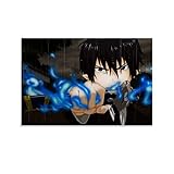 IDQMGE Kein Rahmen 60X90cm Auf Leinwand drucken Blauer Exorzist Okumura Rin Anime Poster