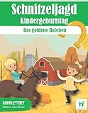 Schnitzeljagd: Das goldene Hufeisen - Abenteuer auf dem Reiterhof: All incl. Pferde Schatzsuche Set | für 6-8 Jährige