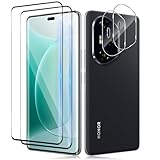 Funrae 3D Full Screen Schutzfolie für Honor 300 Pro 5G für Panzerglas mit HD Kameraschutz 【2+2 PCS】, 0.33mm 9H Härte Anti-Kratzen Displayschutz, Anti-Bläschen Folie Schutzg