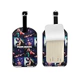 Aliciawarrensed Imagine The Dragons Luggage Tags For Suitcases Travel Id Identification Labels Set For Bags