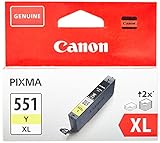Canon Originaltinte CL-551 Y XL, Größe XL, Gelb, Recyclebare Verpackung