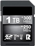 1 TB SDXC Speicherkarte Class 10 UHS-I U3 Memory SD-Karte Datenspeicher bis zu 300 MB/S Idee für Kinds of Kameras (1 TB, 300 MB)