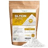 Glycin Pure - 1100 g (1,1 kg) reines Pulver ohne Zusatzstoffe - Mit Messlöffel - Laborgeprüft - 100% Glycine Aminosäure - Vegan