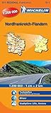 Michelin Nordfrankreich - Flandern: Straßen- und Tourismuskarte 1:200.000 (MICHELIN Regionalkarten)