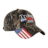 Fenical Baseballmütze Amerikanische Flagge 2020 Trump Pattern Outdoor Cap Verstellbarer Hut Baumwolle Gewaschen für Frauen Männer-Zufälliger Stil